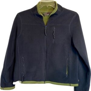 Alpine Design Fleece Jacket Women's L Zip Up Cozy and Warm Army Green
